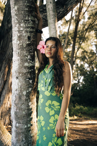 The Nara Dress - Green on greens