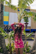 Load image into Gallery viewer, The Mini Kaya Dress - Rasberry &amp; Cream