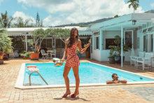 Load image into Gallery viewer, The Charly Dress - Isla Bloom Red